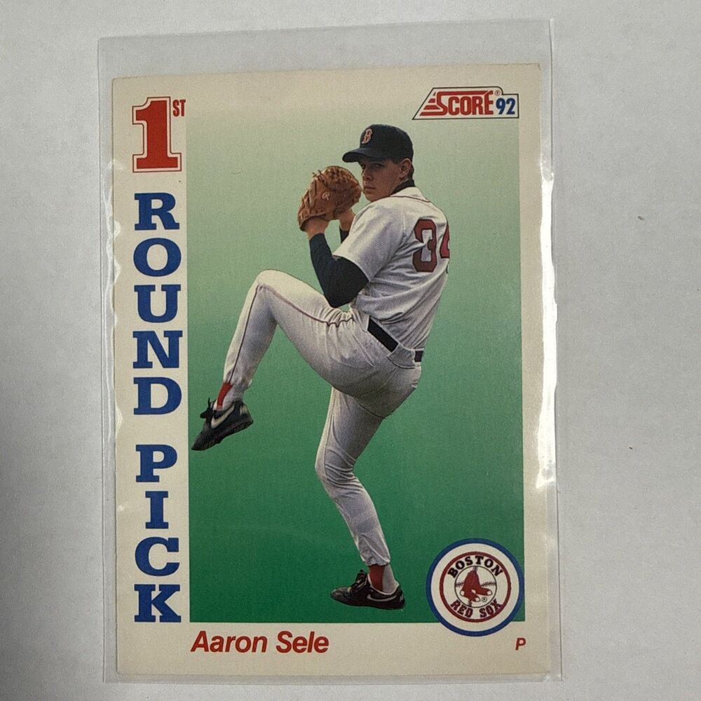 1992 Score - 1st Round Pick Aaron Sele #809 (RC)